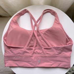 LULULEMON ENERGY BRA LONG LINE PINK PUFF